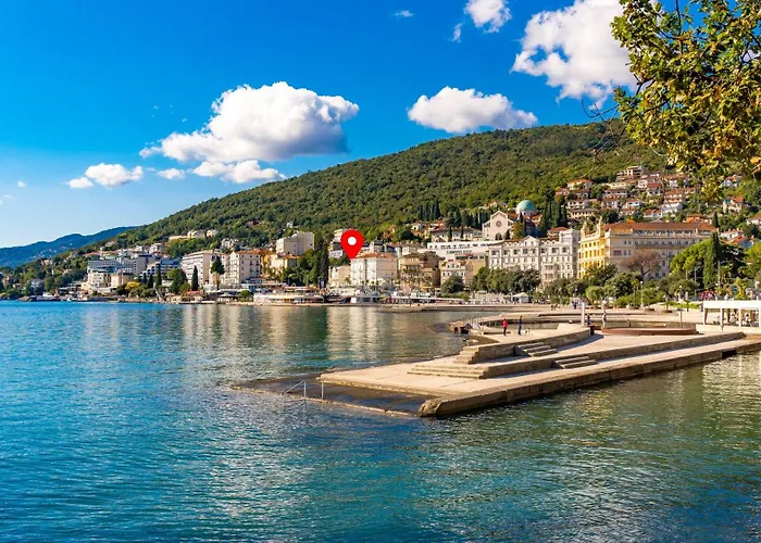 Marina -1st Row To The Sea With Private Parking Lejlighed Opatija